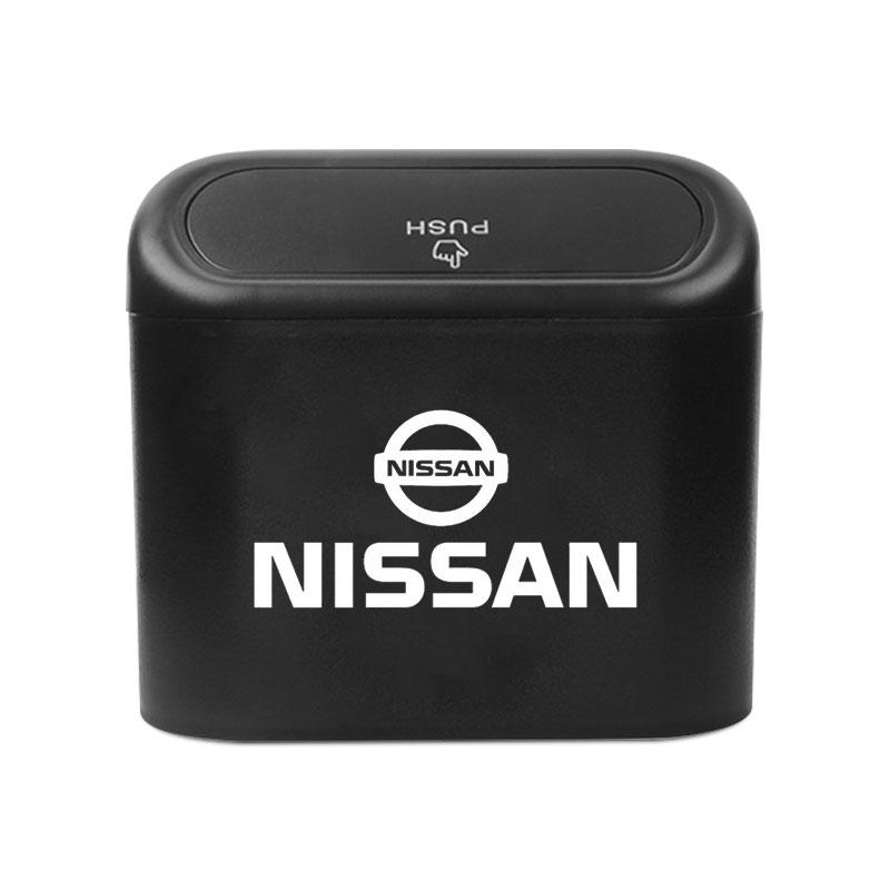 

1 шт. Автомобильный чехол для хранения, Черный ABS Квадратная Нажимная Мусорная Корзина Для Nissan Nismo X-Trail T32 T31 Qashqai Tiida Teana Автостайлинг Nissan