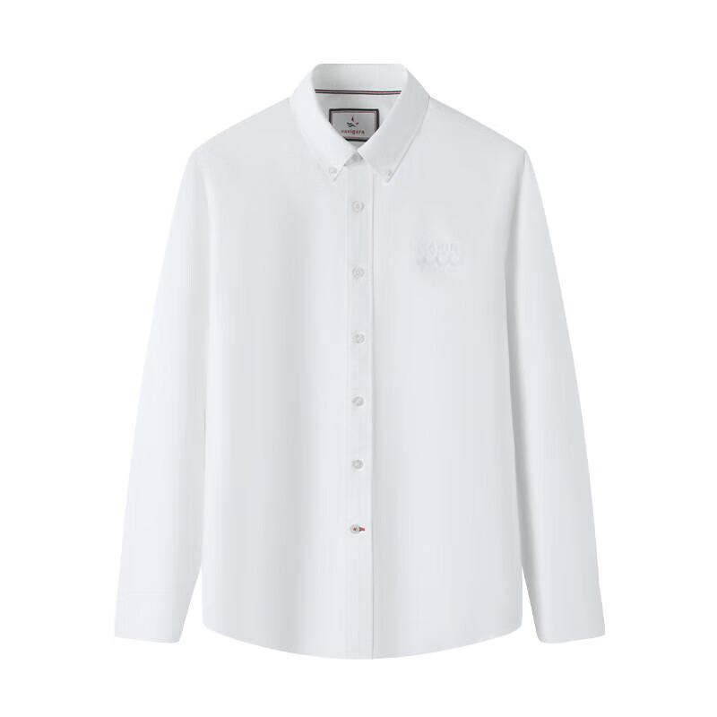 

Navigare Men s Business Casual Long Sleeve Solid Shirt L
