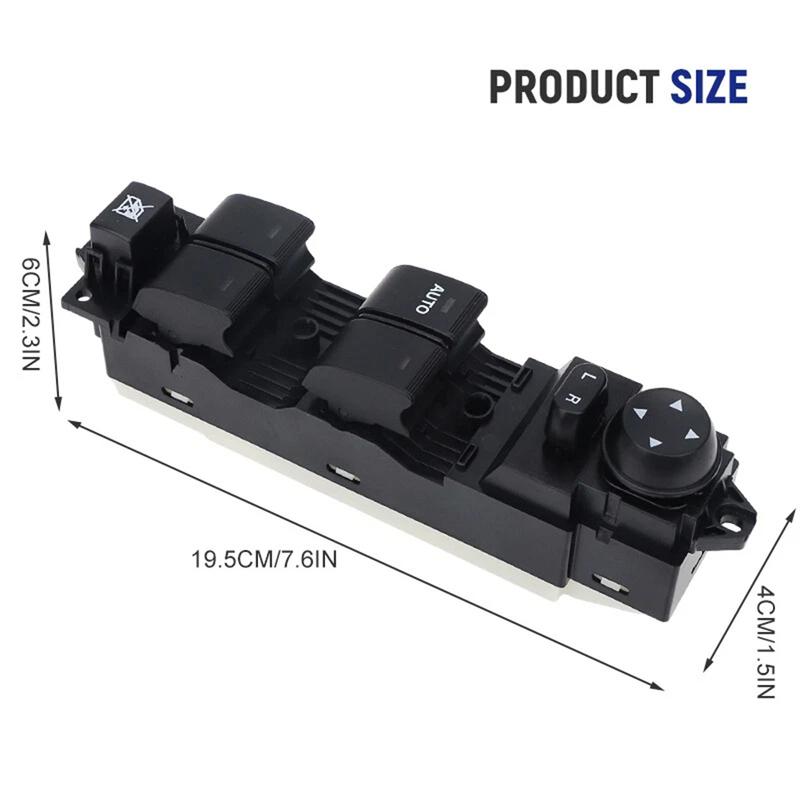 

For Mazda 3 Front Left Door Power Window Master Switch OEM BBM266350B Driver Side Replacement for 2010 2013 Models