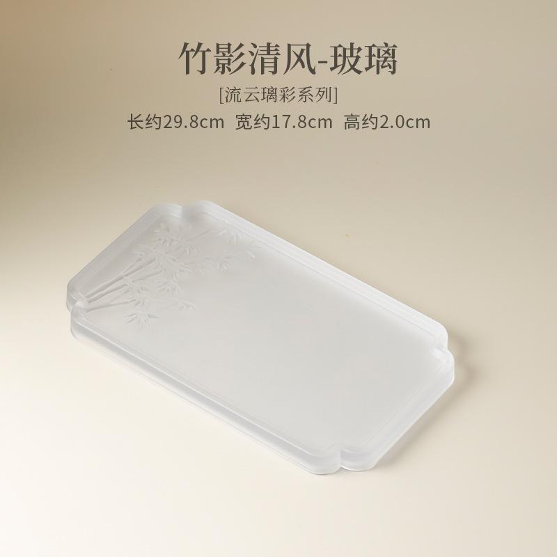 Azurblaue Farbe Handbemaltes Teebrett Nachmittagstee Dessertteller Kaffeeablage Teekannenuntersetzer Serviergeschirr Handwerk