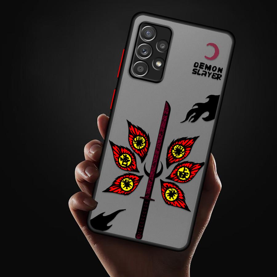 Case for Samsung Galaxy A53 A56 A55 A35 A52S A72 A34 A36 A73 A33 A14 A23 A16 A15 A17 A52 A54 Phone Cover Demon Slayer Kokushibo