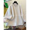 Lamb Wool Soft Velvet Sweatshirt Women's Autumn Winter Flesh-covering Top