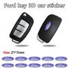 Car Sticker 2026 New 2025 Hot 21MM Ford Logo Car Remote Key Exquisite Emblem Sticker For Ford F150 Focus Ranger Fiesta Transit M