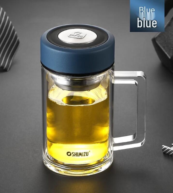 SHIMIZU 300ml Double-Layer Glass Tea Cup