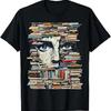Rty Book Unisex Eyes Colorful Art T Shirt Small Black Vintage Casual Unisex Slightly Top For Everyday Wear Streetwear