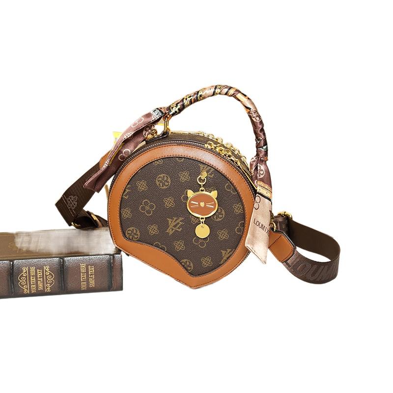 

Женская новая модная сумка через плечо Baobao 2023, маленькая круглая сумка на одно плечо M