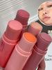 Korean-Style Youthful Girl's Soft Mist Blush Stick, Natural Matte, Brightening, Youthful, Glowing Skin, Student Blush Cream for Women
