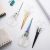 1 Pcs Office Scissors,Transparent Handle Scissors Anti Rust,Handmade Diy Domestic Office Stationery,Paper Cut Pruning ZS-17