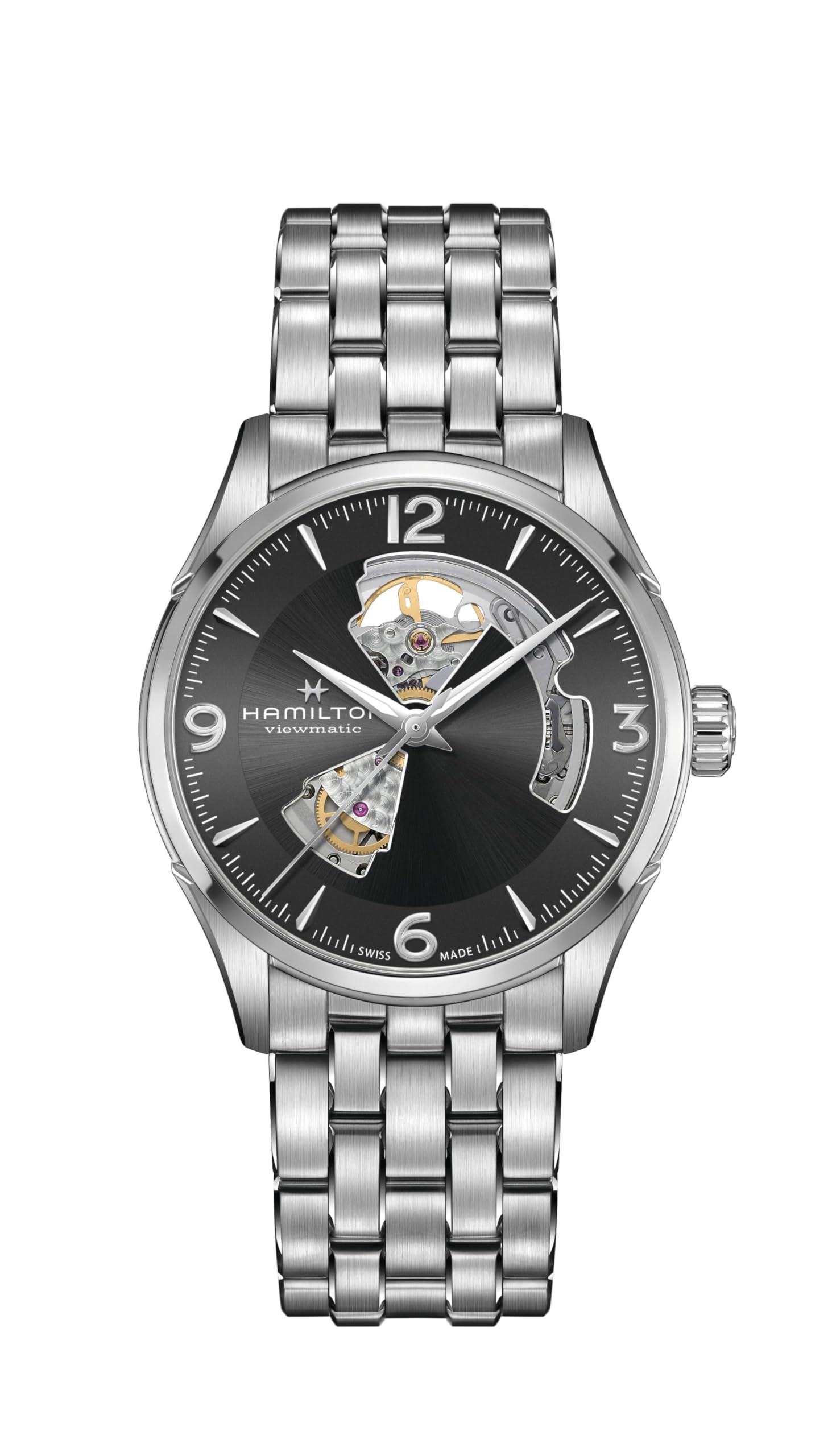 

HAMILTON Watch Genuine Warranty Jazzmaster Auto Imported H32705181 [HAMILTON] [Regular Product] Men s сірий колір
