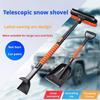 5-In-1 Extendable Snow Shovel And Ice Scraper For Car, Snow Brush With Squeegee