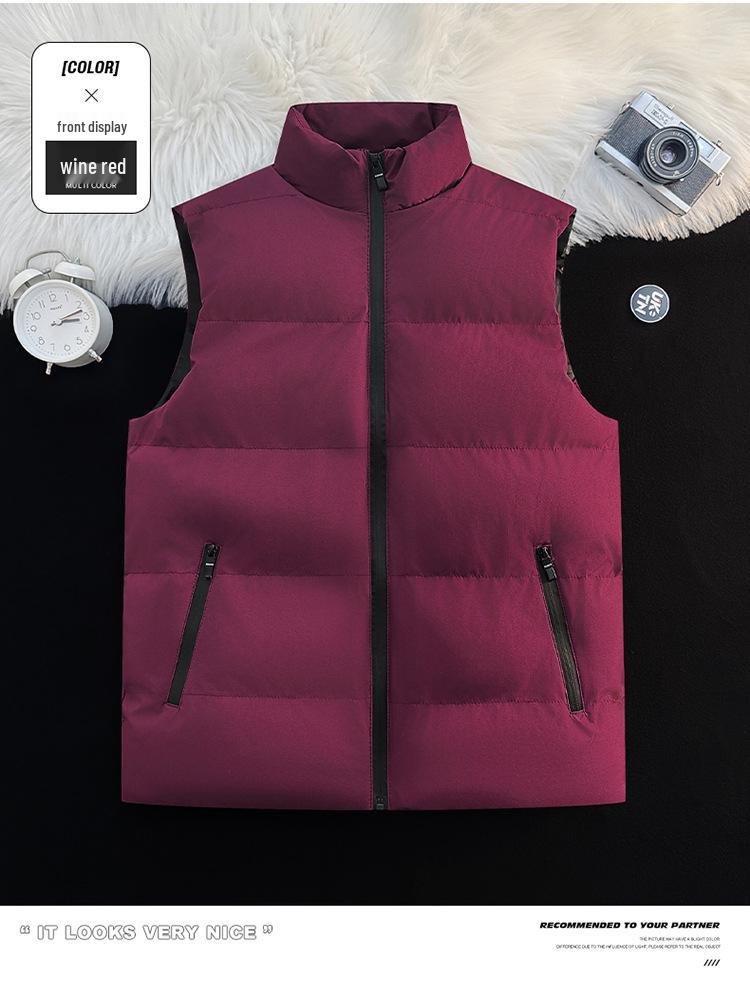 Popular Plus Size Men's Casual Vest - Loose and Warm Down Cotton for Autumn/Winter