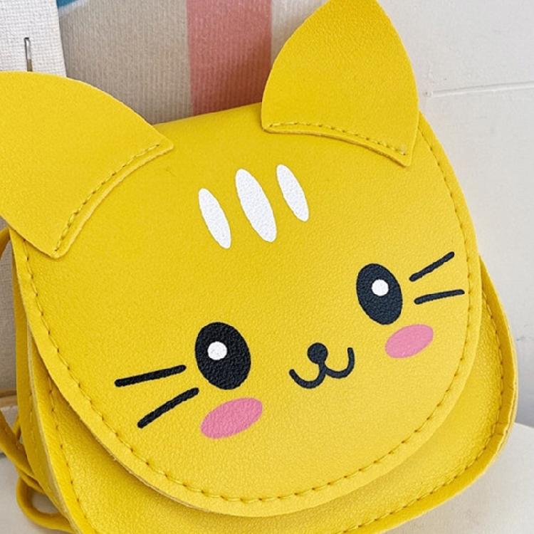 Unique Cats Pattern Shoulder Bag For Children Compact Size Adjustable Strap Crossbody Bags Girls Fashionable Mini Purse