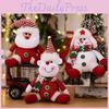 Christmas Decor Red Santa Claus Hanging Ornament With Polyester Material For Holiday Celebration