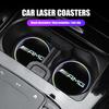 Für A B C E G CLA W211 W203 W204 C260 E300L A200L GLC300 CLA AMG Serie Auto Becherhalter Matte Leder Untersetzer Dekoration