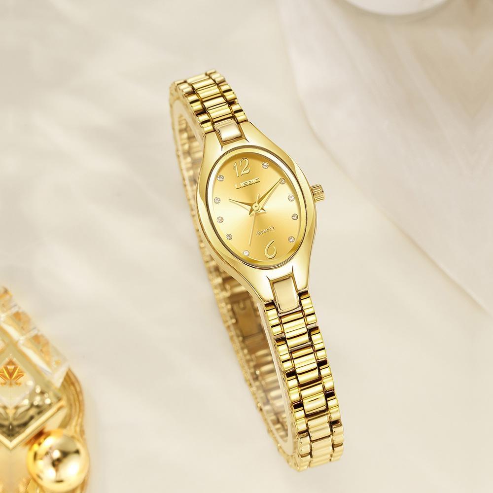 Top Brands Luxury Quartz Wristwatches Fashion Elegant Watches For Women Stainless Steel Strap Watch