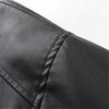 Spring High Quality Men's PU Leather Jacket Motorcycles Zipper Casual Stand Collar Leather Outwear Male Moto Biker Loose Coat