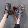 Autumn new velvet warm inner height increase cm thick-soled casual versatile lace-up women's shoes platform shoes