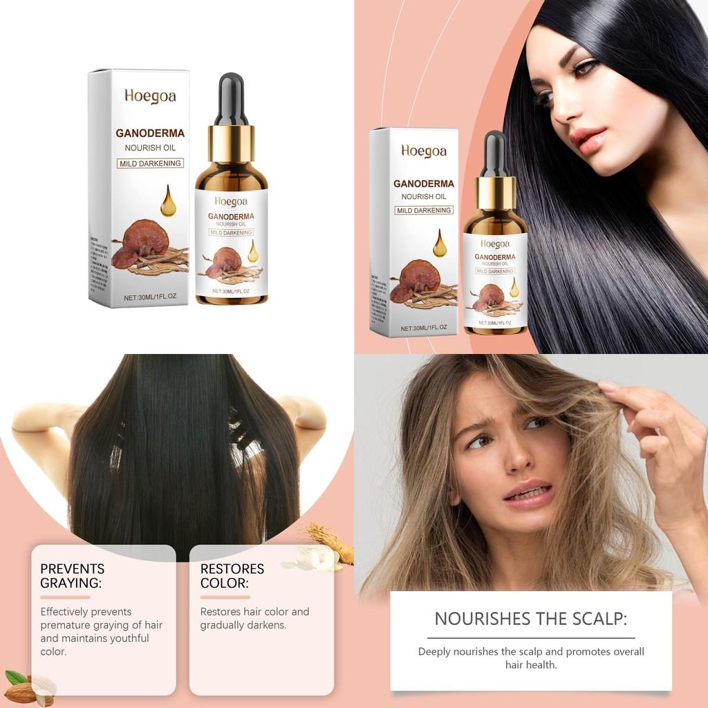 Hoegoa Nourishing Hair Essence Oil For Dry And Frizzy Hair Enhancing Smoothness And Shine 30ml