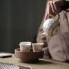 Chaxun Handmade Silver Filigree Ceramic Gongfu Tea Set