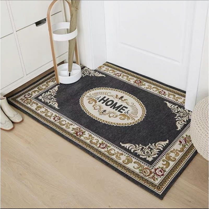 European Style Non-Slip Entryway Floor Mat for Home, Living Room, Bedroom - Customizable Size