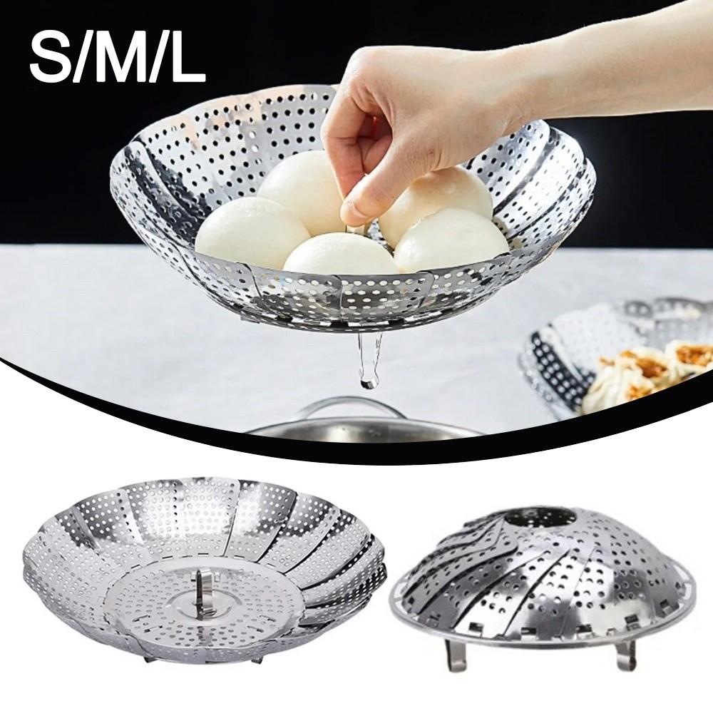 Lotus Leaf Shape Steamer Rack Stainless Steel Steamer Plate Vegetable Fruit Basket  Kitchen Tools