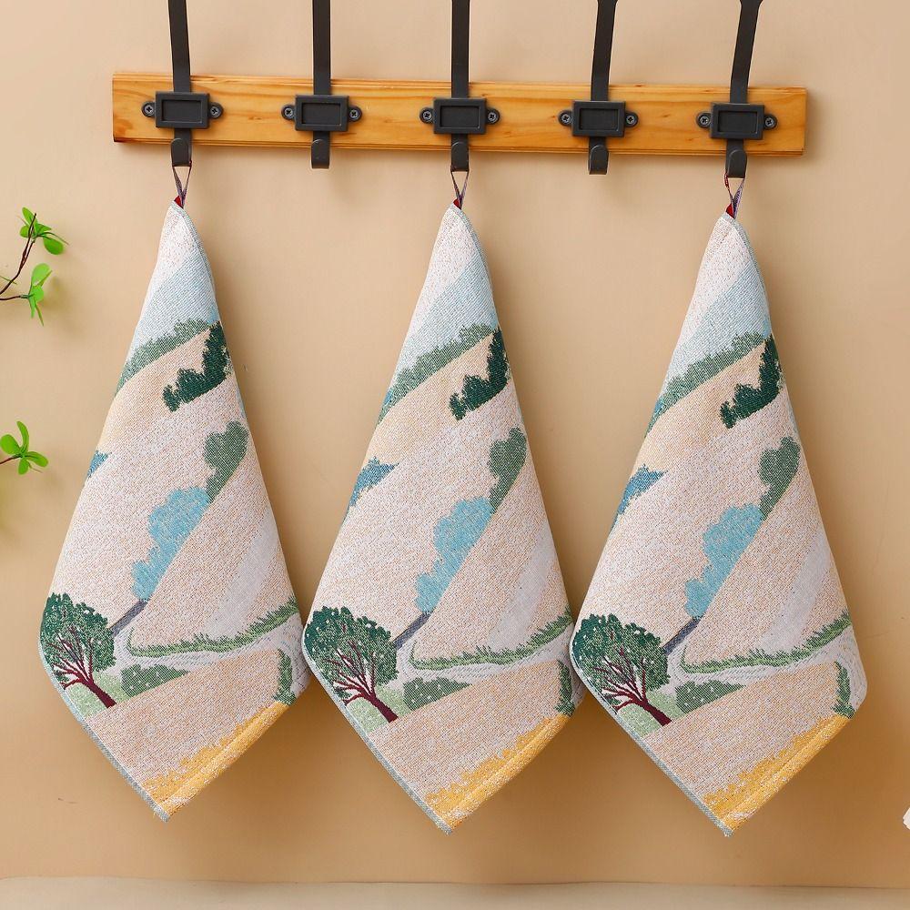 Soft Pure Cotton Face Towels 34x40cm Dish Cloth New Kitchen Towel Kindergarten Children