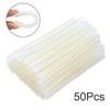 Pdtoweb 50pcs 100×7mm Transparent Hot Adhesive Melt Stick Heating Glue Gun Accessory