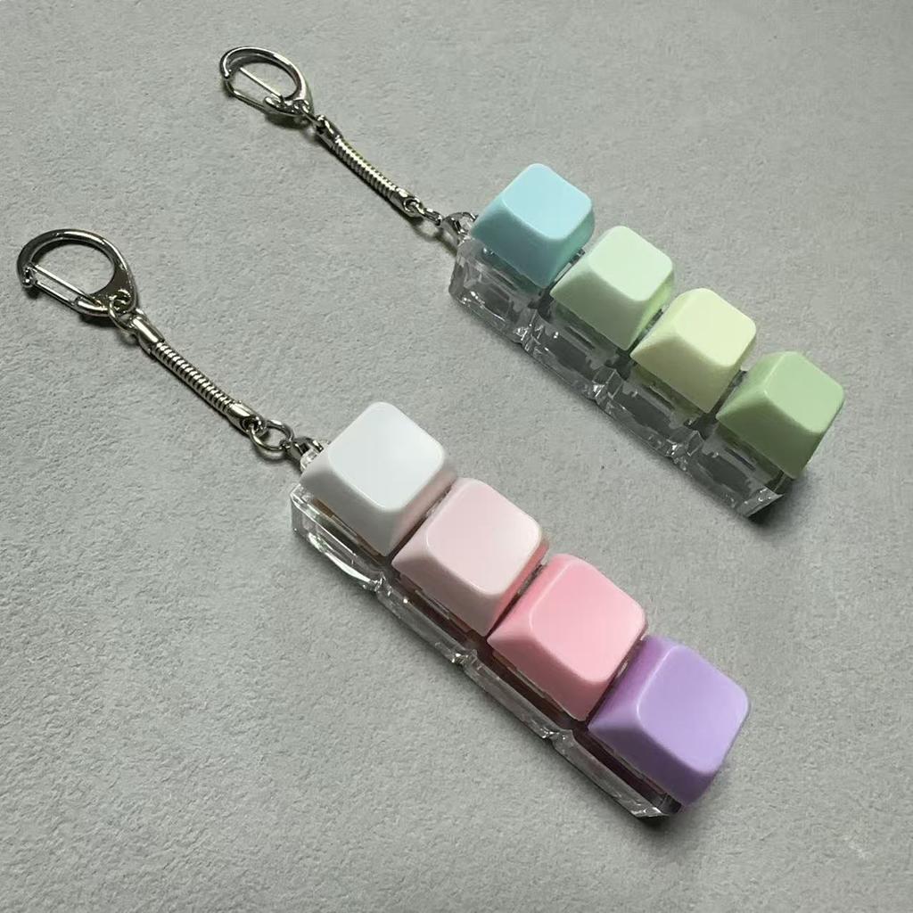 Unzip Shaft Body Quiet Mute Keycap Decompression Mechanical Keyboard Quiet Shaft Soft Keychain Unzip Button