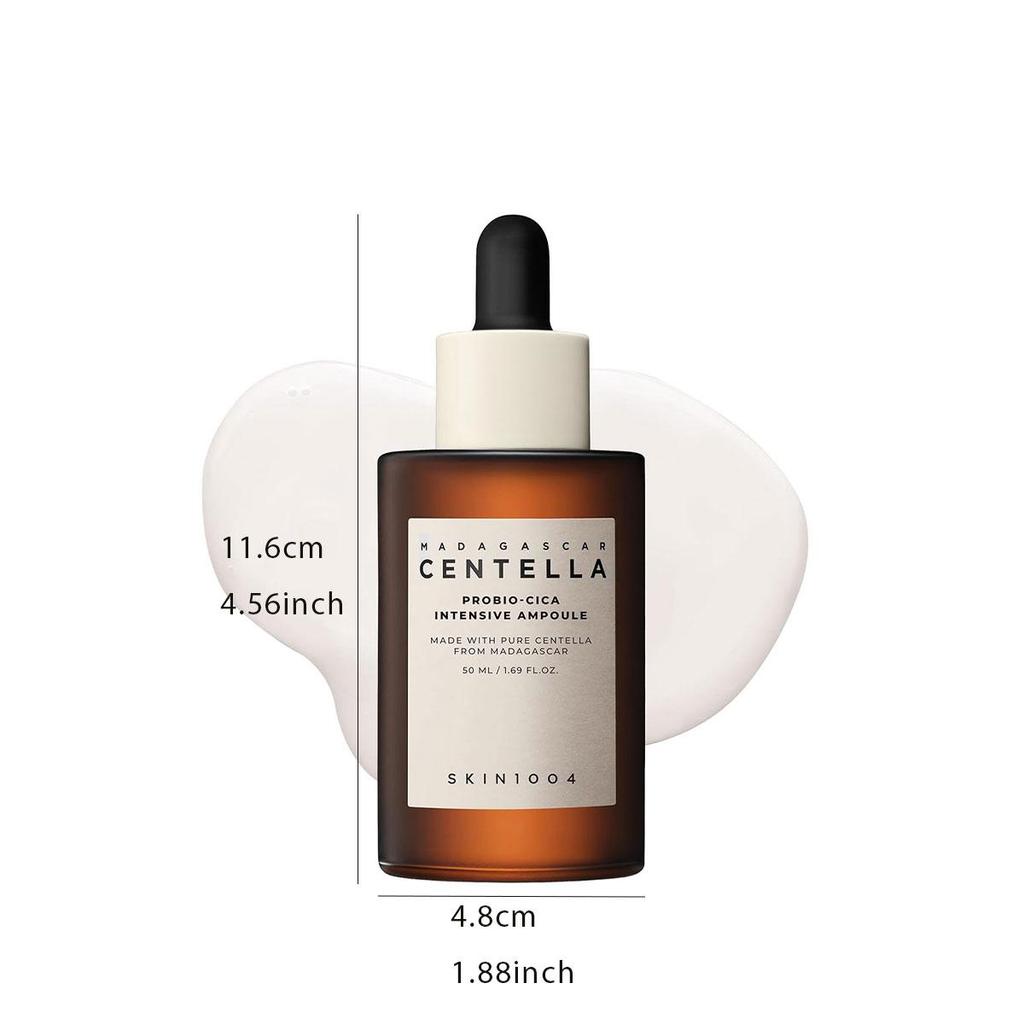 Skin1004 Madagascar Centella Probio-Cica Intensive Ampulle 50ml, Beruhigt Rötungen, Nährend, Leichte Textur, Nicht Klebrig, K-Beauty, Koreanisches Make-up