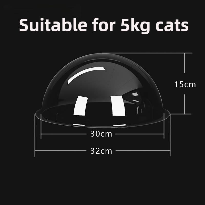 

Acrylic Spacecraft Cat Nest Transparent Cat Scratchers Hemispherical Cover Dustproof Cat Sleeping Bed Pet Supplies Furniture