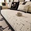 Simple And Modern Semi-leather Sofa Cushion Autumn And Winter Velvet High-end Feeling Straight Sofa Cover Anti-slip Sofa Cover