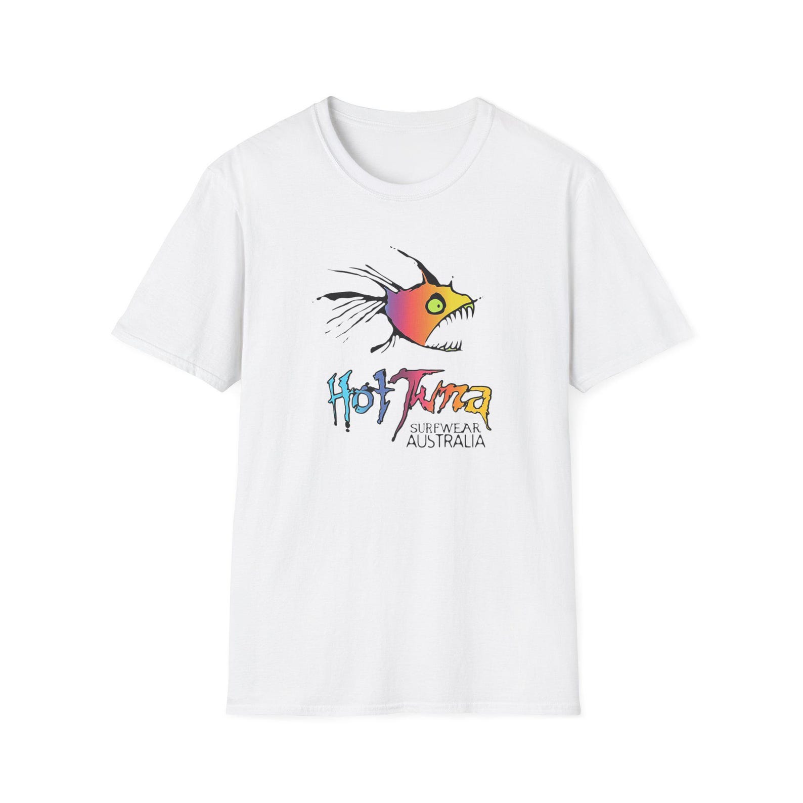 Retro Hot Tuna Surf - Unisex Softstyle T shirt Classic surf shirt Hot Tuna T shirt 1980s Hot Tuna Surf T shirt Hot Tuna Australia Inspired S