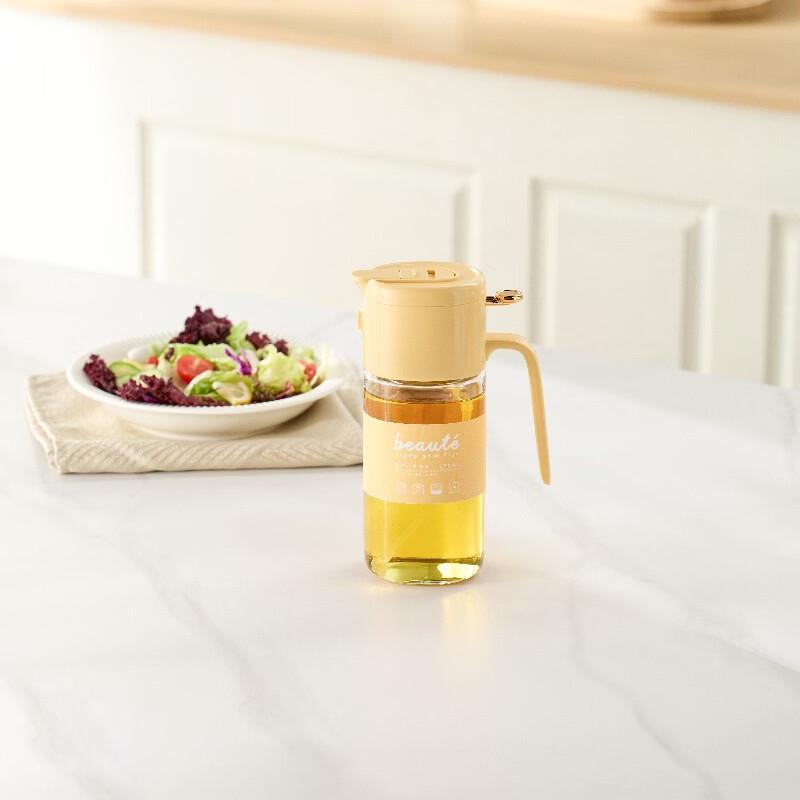 ZISIZ Auto Flip-Lid Pour & Spray Glass Oil Dispenser
