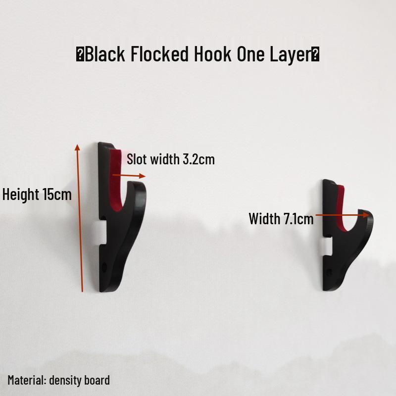 Adjustable Wall-Mounted Rack for Swords, Knives, and Musical Instruments