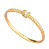 Vietnam Gold-Plated Irregular Copper Bangle Bracelet for Women