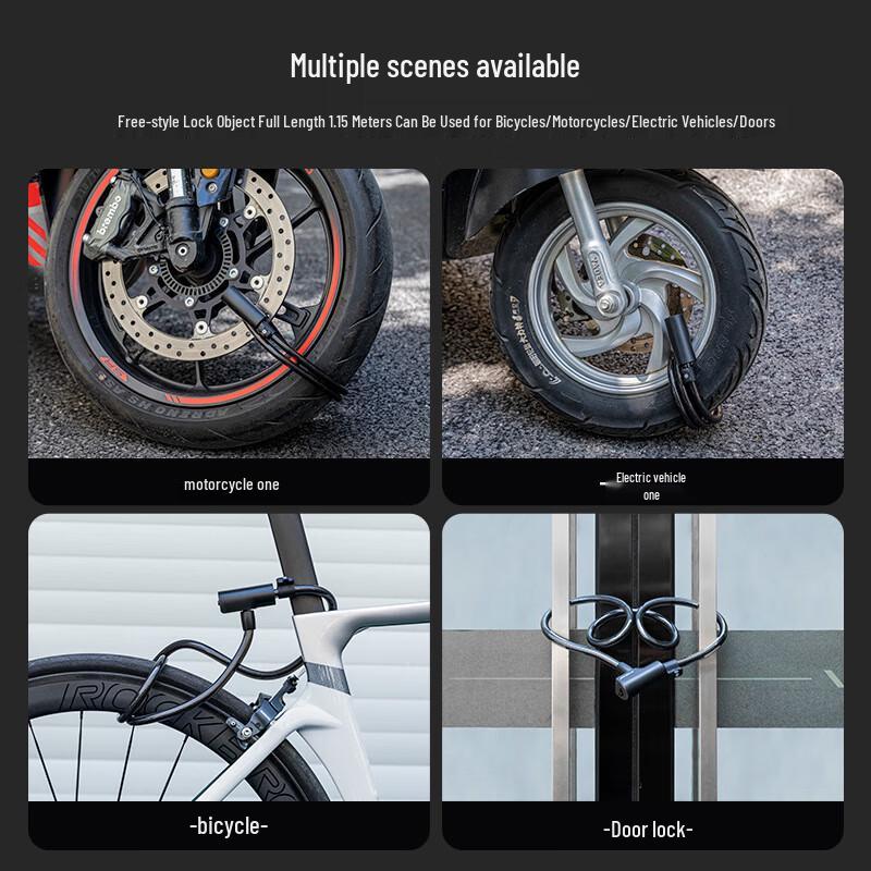 ROCKBROS Anti-theft Bicycle Cable Lock