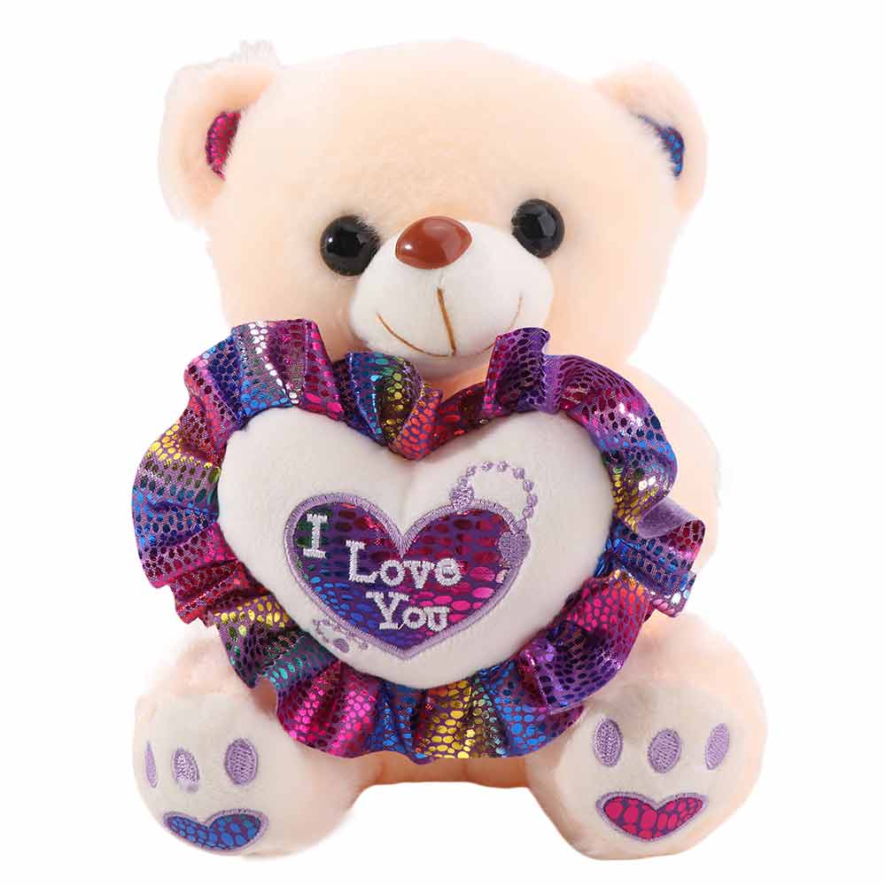 Heart Bear Plush Toy Love Stuffed Animal Pillow Sleep Pillow Plush Bear Doll Birthday