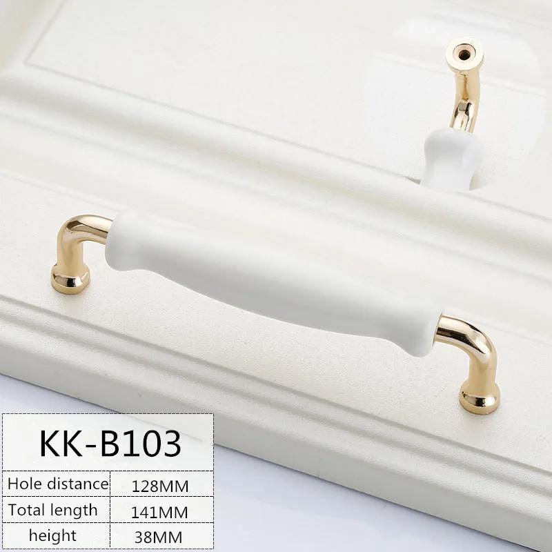 1 Stück Weiße Keramik Türgriffe Moderne Möbelknöpfe Zinklegierung Keramik Griffe Küchenschränke Schranktür Schubladengriff