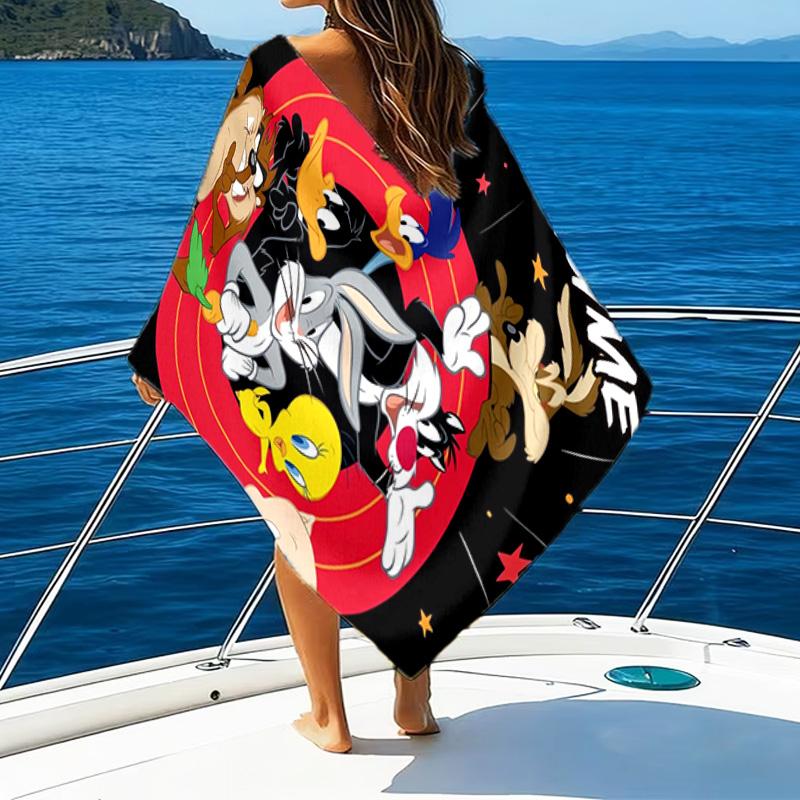 Custom Name Superhero Adventure Martian Microfiber Beach Towel Super Soft & Absorbent for Bath, Beach, Travel Bath Time Accessory, Fan gifts