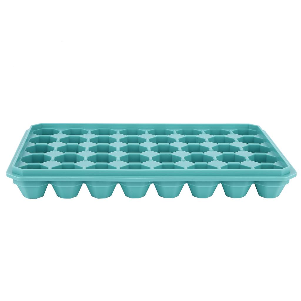 40 Grids Silicone Ice Cubes Tray Mould Mold DIY Ice Maker with Removable Lid Kitchen AccessoriesGreen