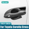 For Toyota Corolla Cross XG10    2024 2025 Hybrid ABS Car Door Handle Bowl Cover Protection Trim Cover Accessories