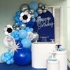 136PCS Football Themed Balloon Arch Wreath Set for Birthday, Football Themed Fan Gatherings, Summer Party Decorations