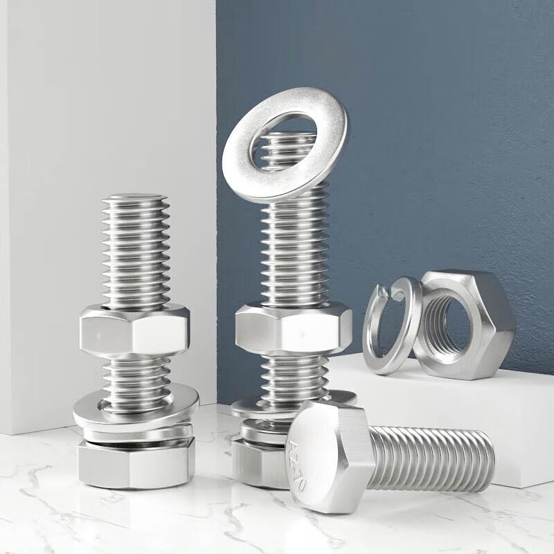 Lijiu Hong Hex Head Bolt, Nut, Flat & Spring Washer Set