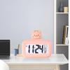 Electronic Clock Cute Cartoon LED Screen Desktop Electronic Alarm Data Time Calendar Temperature Clock