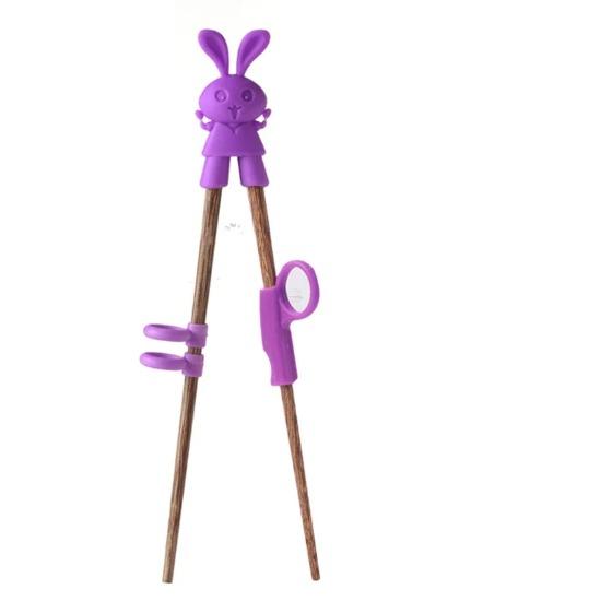 Ess-Trainings-Essstäbchen Baby Lern-Geschirr Kinder Essstäbchen-Trainer Chinesische Essstäbchen Küchenzubehör Cartoon Kinder