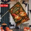 2D Flat, 2D Flat,Happy Thanksgiving Pumpkin Garden Flag_3-28x40 Inch Outdoor Garden Flag Double-sided Home Decoration Courtyard Decoration Outdoor Dec