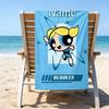 1pc The Powerpuff Girls2 Beach Towel with Custom Name, Beach/Swimming/Bath/Picnic/Camping Towel, Suitable for Seaside Beaches
