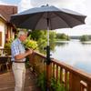 Outdoor Umbrella Clamp Stand Adjustable Multipurpose Flexible Parasol Stand for Balcony Fences Railing Picnic Table Boats