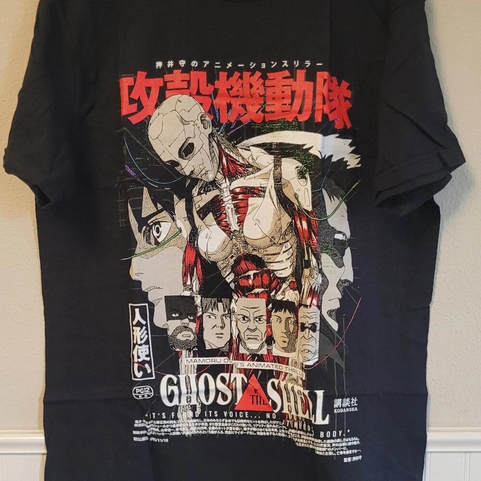 Rucking Fotten Ghost in the Shell Anime Japanese Poster T-Shirt Size L 3XL