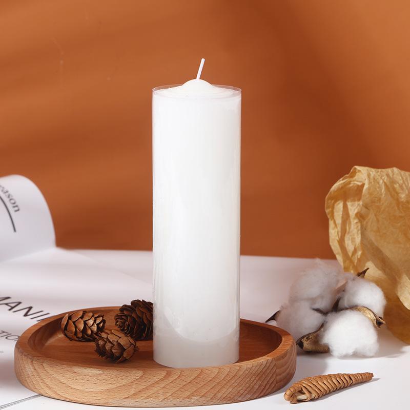 Home Lighting Emergency Bold Red and White Candle Color Odorless Greenhouse Long Pole Cylindrical Large Candle